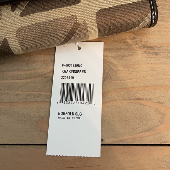 Nine West Khaki Espresso Norfolk NWT Wallet - Picture 5 of 15
